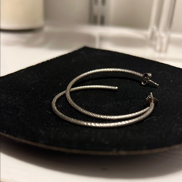 Elegant Silver Hoop Earrings